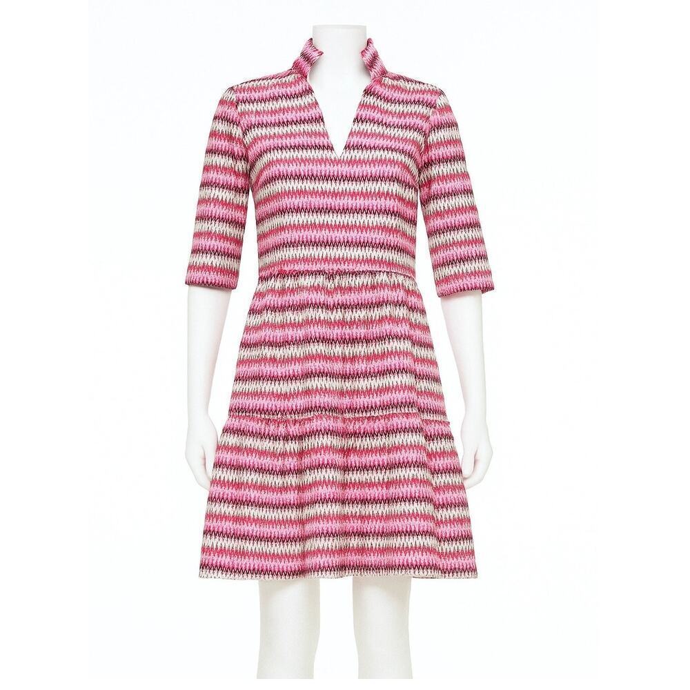 Tuckernuck Crawford Dress Zigzag Knit Stripe Mini Size Xs New